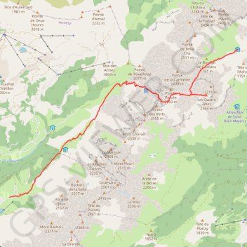 Tour des Aravis J3 GPS track, route, trail