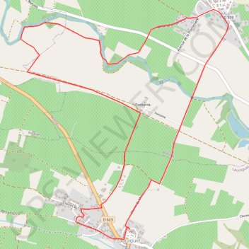 Lauraguel-Malviès-8,5km GPS track, route, trail