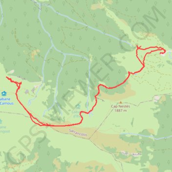 Pic Mountarouy depuis Nistos GPS track, route, trail