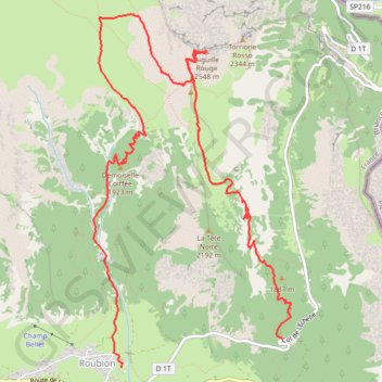 Névache Aiguille Rouge GPS track, route, trail