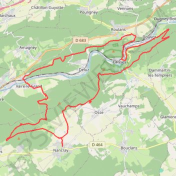 La Sapinette - Nancray GPS track, route, trail