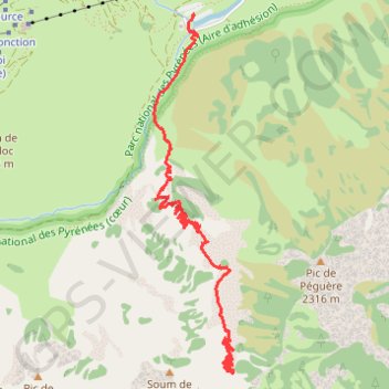 Tuc d'Auribareille GPS track, route, trail