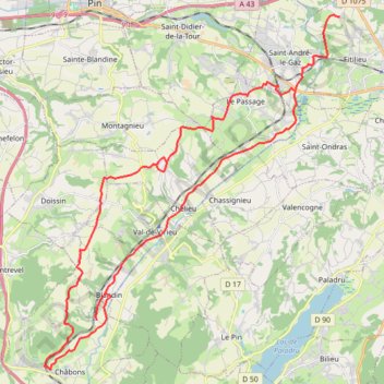Fitilieu - chabon - le rousset - fitilieu GPS track, route, trail