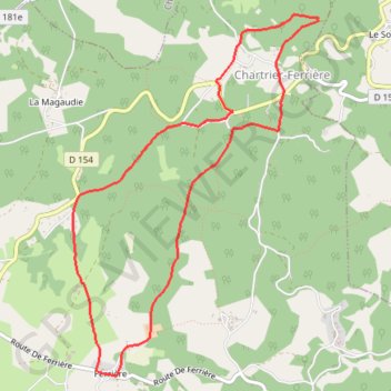 Circuit n°3 : Chartrier Maillet Ferrière GPS track, route, trail