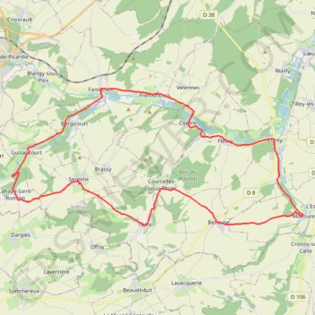 Les Evoissons - Conty GPS track, route, trail