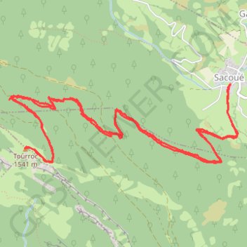Tourroc GPS track, route, trail