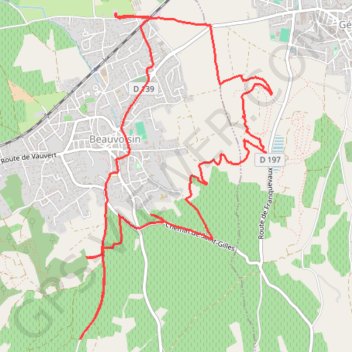 Boucle VTT depuis Beauvoisin GPS track, route, trail