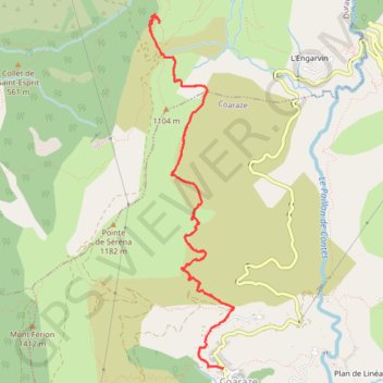 Rocca Sparvièra GPS track, route, trail