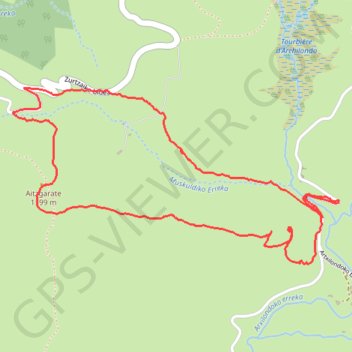 Contreforts d'Aranoheguy et crête d'Echaate Bizkarra - Grotte d'Echaate Bizkarra GPS track, route, trail