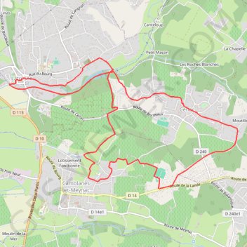 Boucle 1. GPS track, route, trail