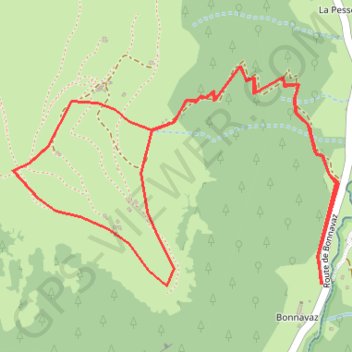 Samoëns, Les chalets d'Uble au départ de Bonnavaz GPS track, route, trail