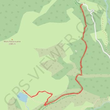 Lac des grenouilles GPS track, route, trail