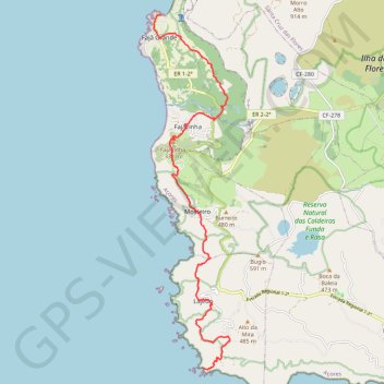 De Costa do Lajedo à Faja Grande, Açores GPS track, route, trail