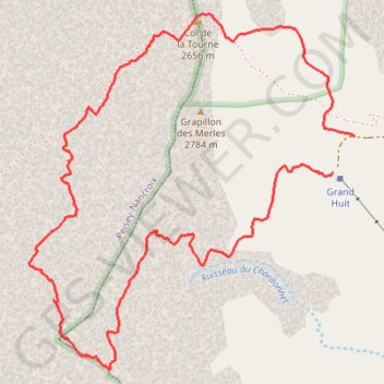 Epée des Merles GPS track, route, trail