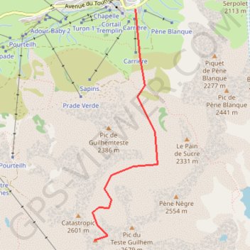 Pic des Quatre Termes GPS track, route, trail