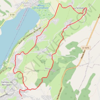 Pays Voironnais - Circuit de la Haute Véronnière GPS track, route, trail