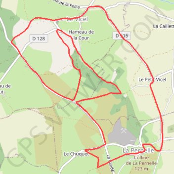 La Pernelle (50630) GPS track, route, trail