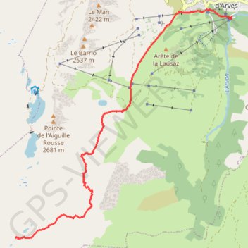 Glacier de Saint Sorlin GPS track, route, trail
