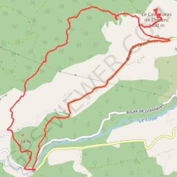 Andon-Le Castellaras GPS track, route, trail