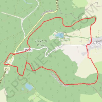 Burtoncourt (57) GPS track, route, trail