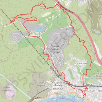 Estaque - La Nerte - Le Marinier GPS track, route, trail