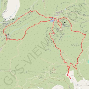 Le Garlaban et Baume du Plantier depuis Camoin GPS track, route, trail