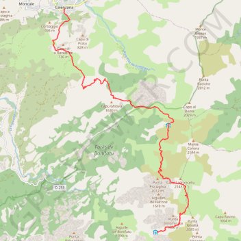GR20 Carrozzu - Calenzana GPS track, route, trail