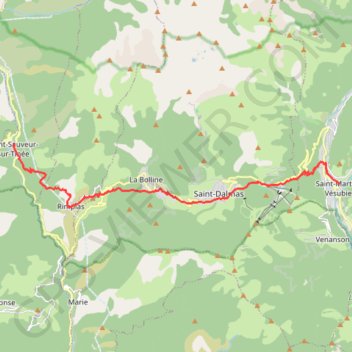Saint-Sauveur-sur-Tinée > Saint-Martin-Vésubie (Via Alpina) GPS track, route, trail