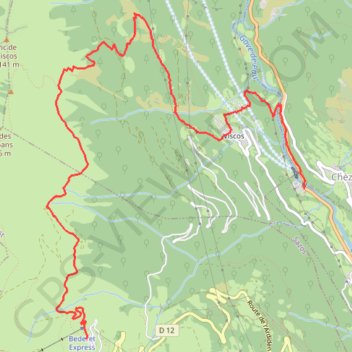 Descente de Luz-Ardiden via Viscos GPS track, route, trail