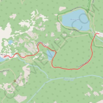 Dream Lake via Nymph Lake GPS track, route, trail