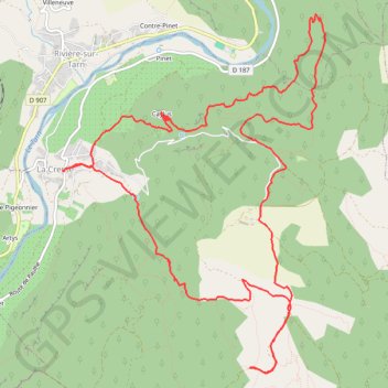LA CRESSE - CAYLUS GPS track, route, trail