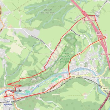 Aywaille - Province de Liège - Belgique GPS track, route, trail