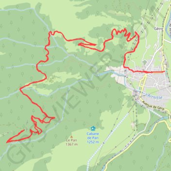 Laruns vers cabane d'Arrioutort GPS track, route, trail