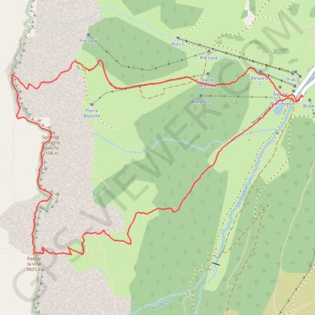 Pierre Blanche en boucle par les pas de la Ville et de la Posterle (Vercors) GPS track, route, trail