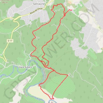 Lorgues-Les Girards-Vallon de San Peyre GPS track, route, trail