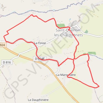 Jardins extraordinaires - Saint-Quentin-des-Chardonnets GPS track, route, trail