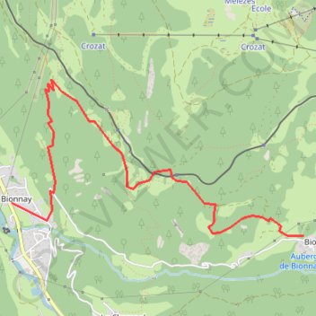 Bionnay-Bionnassay GPS track, route, trail