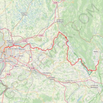 12 Rue Duphot (Lyon) - La Balme (73170), Savoie, Auvergne-Rhône-Alpes, France GPS track, route, trail