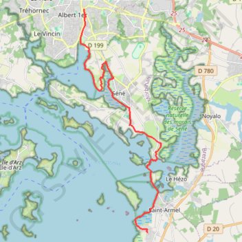 Vannes Lasné GPS track, route, trail