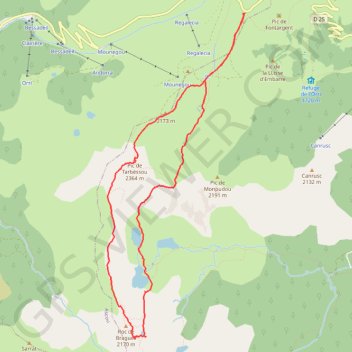 Pic de Tarbesou i estanys GPS track, route, trail