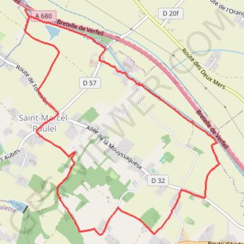 Les sentiers de Saint-Marcel-Paulel GPS track, route, trail