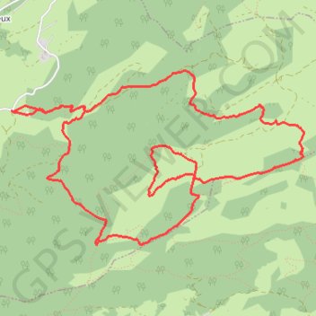 Un Tour sur les Frêtes et la Croix de Colomban GPS track, route, trail