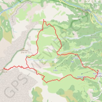 Puy Aillaud le lac la Blanche GPS track, route, trail