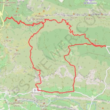 Beaume Brignole Destet GPS track, route, trail