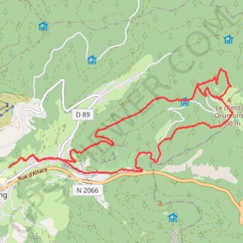 Le Drumont - Bussang GPS track, route, trail