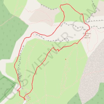 Charmant Som en boucle (Chartreuse) GPS track, route, trail