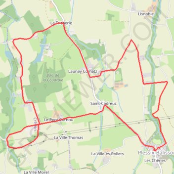 Circuit du Plessix - Plessix-Baluçon GPS track, route, trail