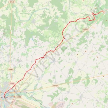 Bourges Sancerre GPS track, route, trail