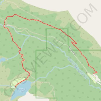 Diamond Lake GPS track, route, trail
