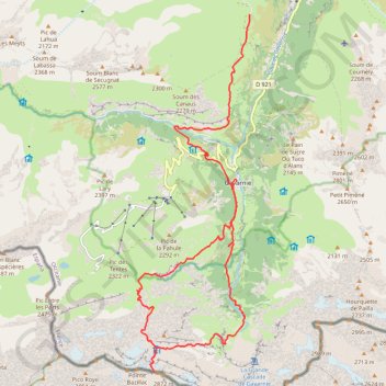 Pyrénées - Gavarnie GPS track, route, trail